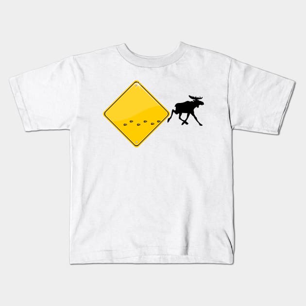 Moose break out Kids T-Shirt by beangrphx